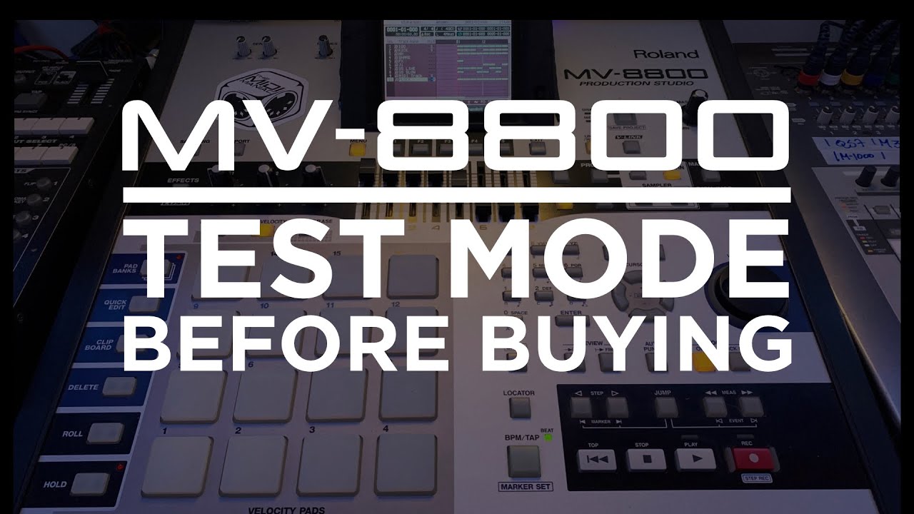 Buying a second hand Roland MV 8800 - DO THIS TEST!