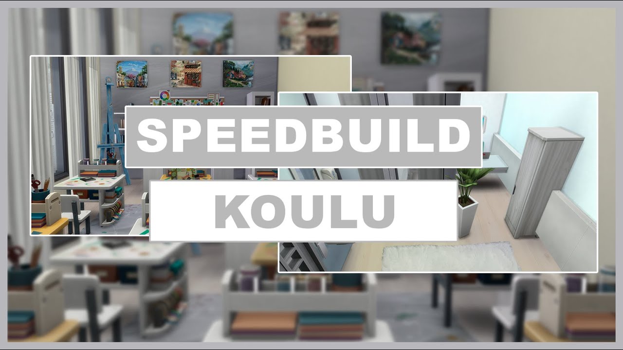 RAKENNETAAN KOULU 📚🙊 [1/2] | The Sims 4 - m&auml; rakennan, te p&auml;&auml;t&auml;tte |