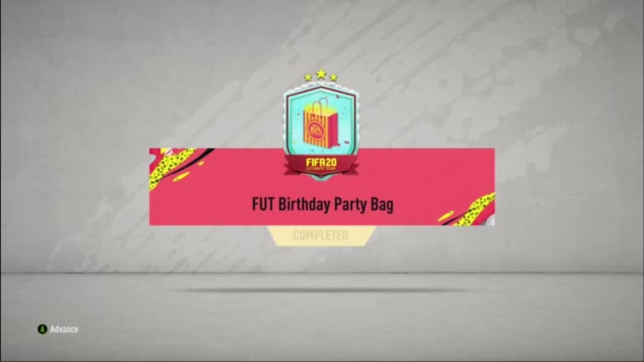 FINAL FUT BIRTHDAY PARTY BAG!!!!! (Fifa 20 Ultimate Team)
