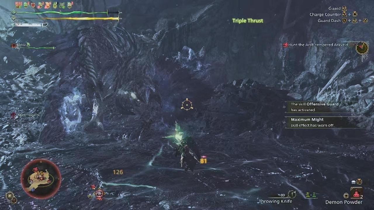 MHWilds: Lance vs AT Arkveld 16min. Casual Hunting.
