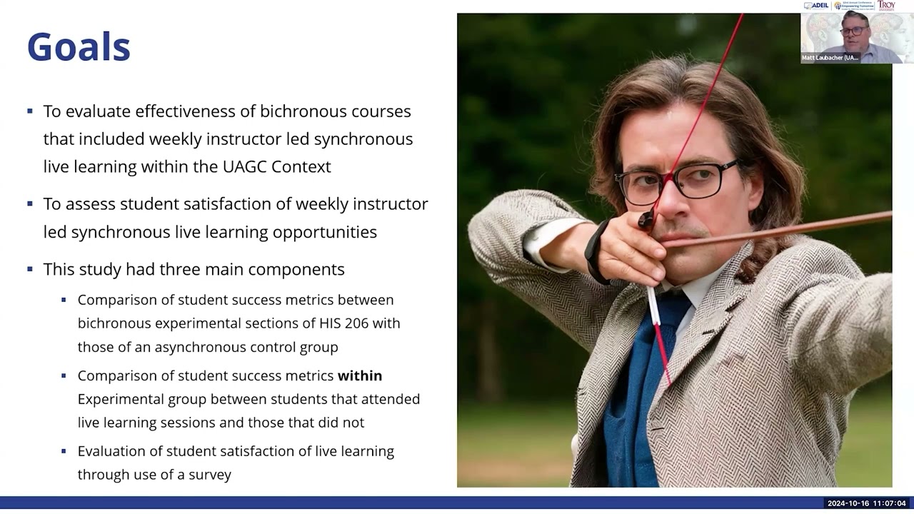 ADEIL2024 Bichronous Learning General Education Classroom Assessing Student Achievement Satisfaction