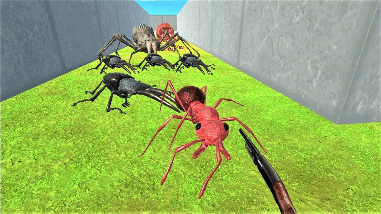 Survive the dungeons of giant invertebrates. FPS perspective! | Animal Revolt Battle Simulator