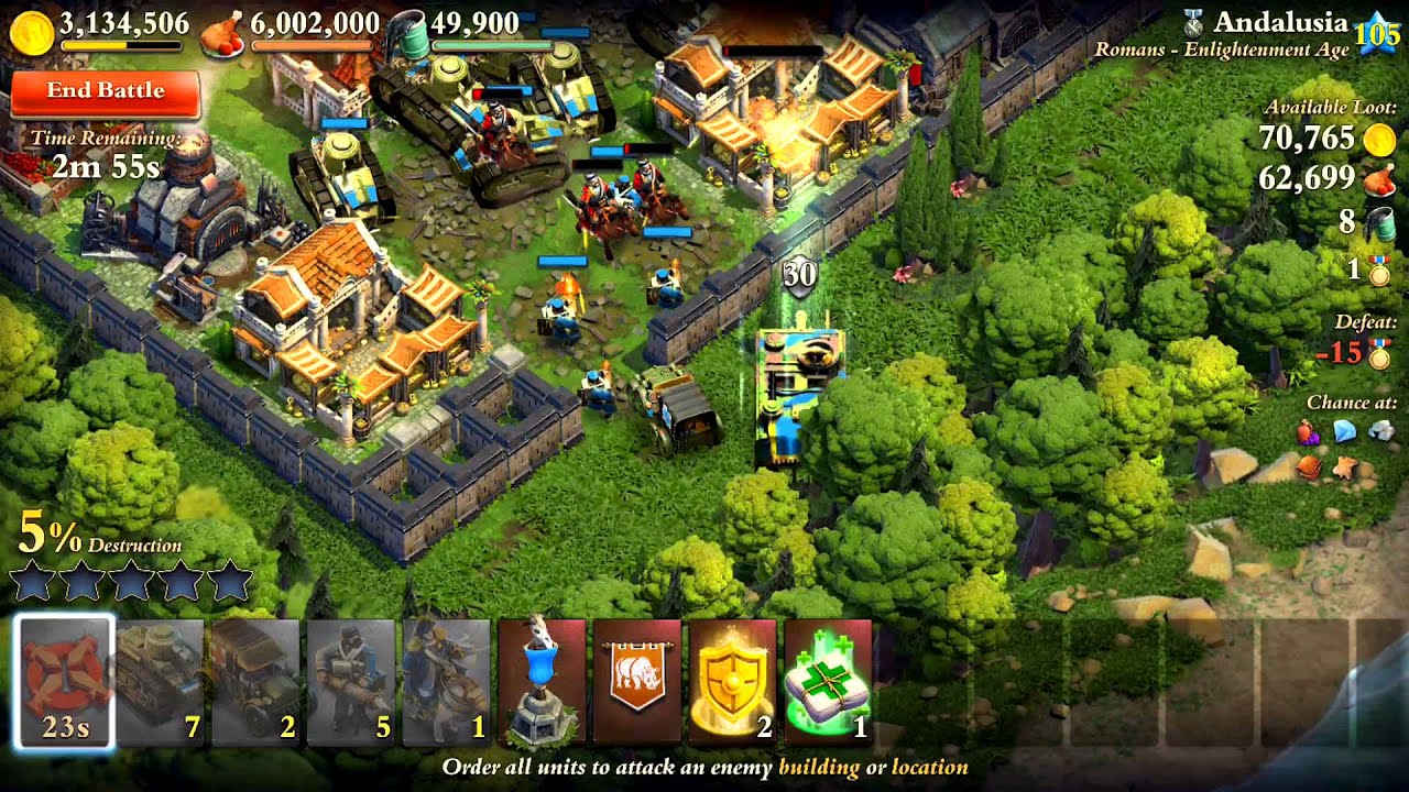 DomiNations Industrial Age Attacks over 2400 Medals