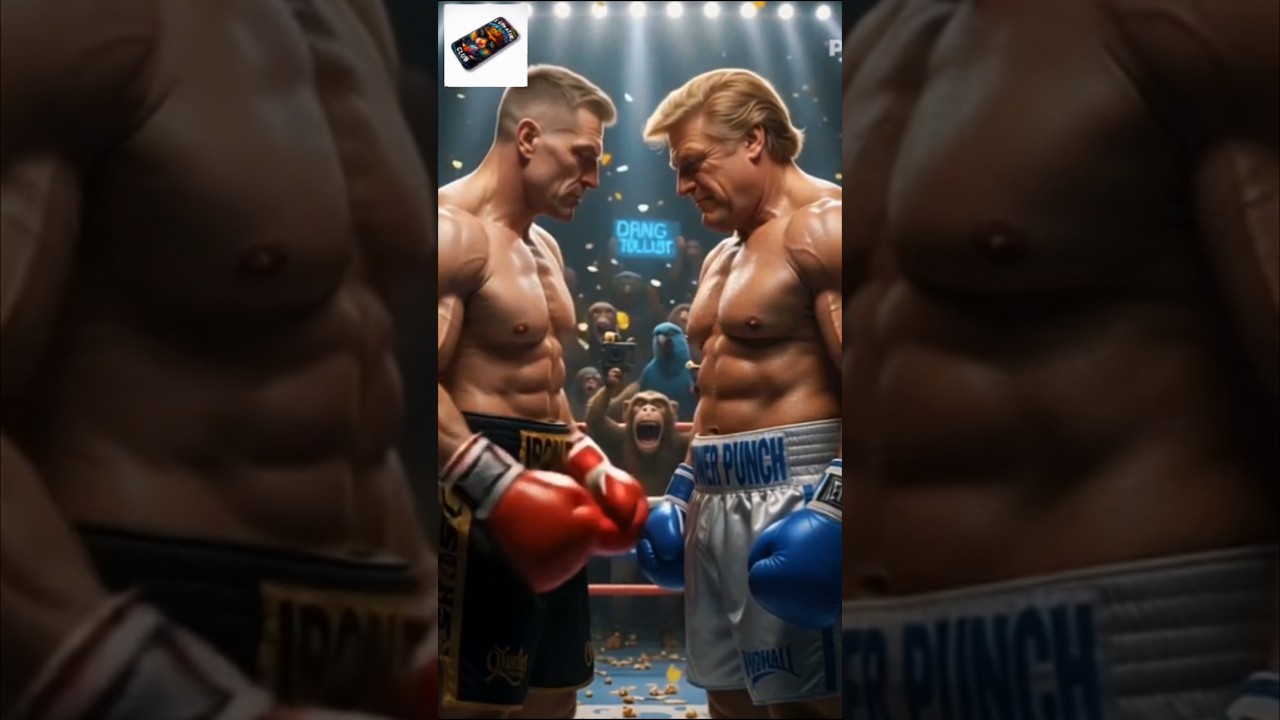 Trump-Style Boxer Warming Up Before the Fight 🥊😂 