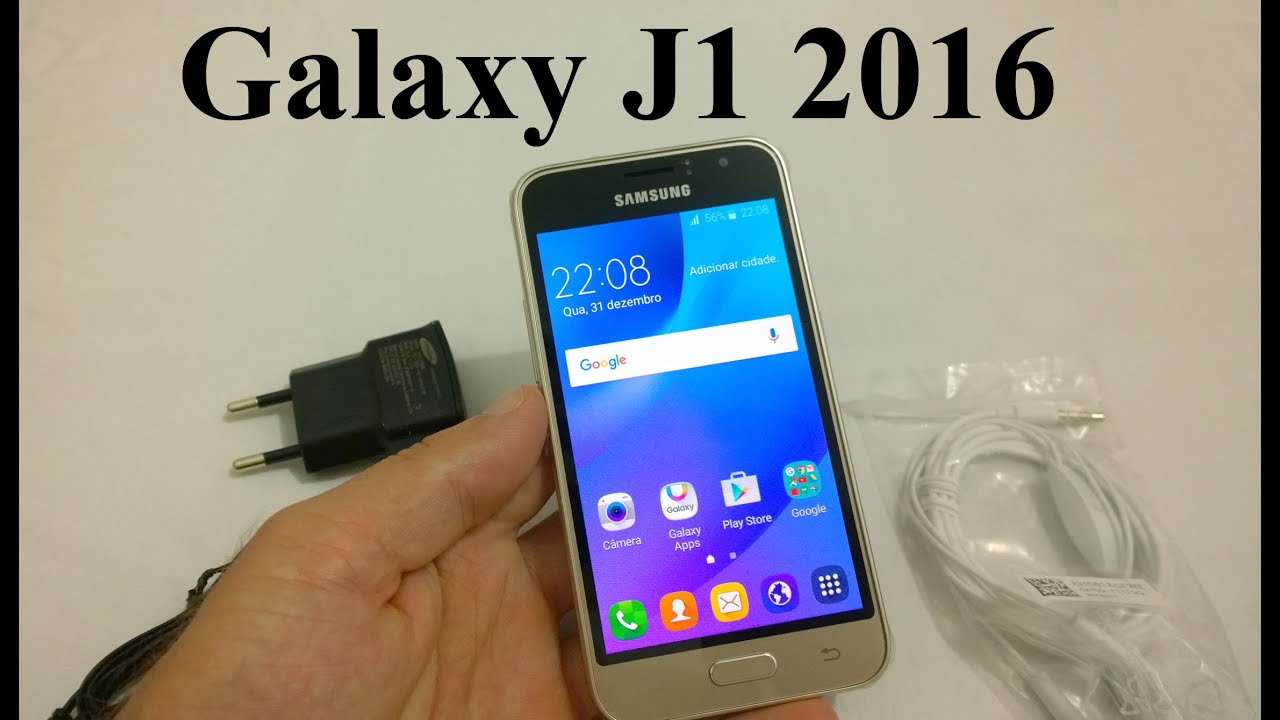 Galaxy J1 2016 - O que vem na caixa? (Unboxing BRASIL)