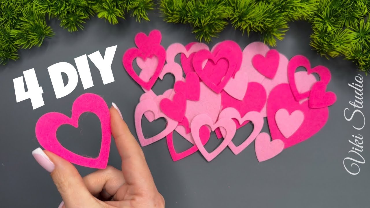 🩷 4 IDEAS 🩷 Crafts for Valentine's Day DIY