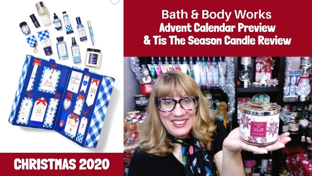 Bath & Body Works Advent Calendar Preview & Tis The Season Candle Review