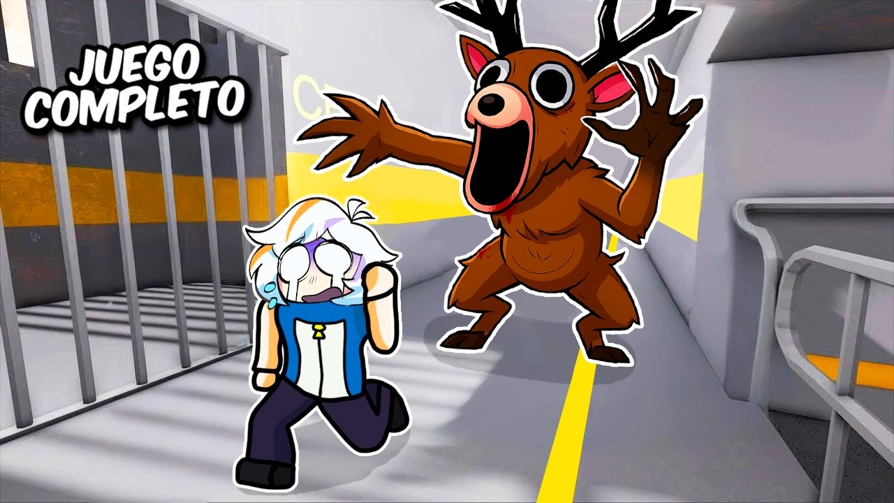 ESCAPE FROM THE EVIL DEER PRISON COMPLETE (99 NIGHTS IN THE WOODS BARRY'S PRISON RUN ROBLOX)