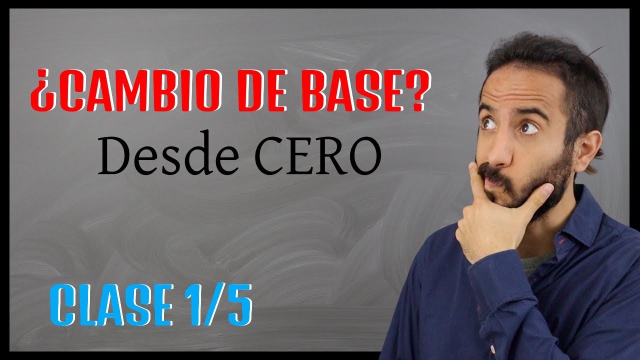 Fundamentos de MATRIZ de CAMBIO de BASE | Clase #1 | Álgebra para todos