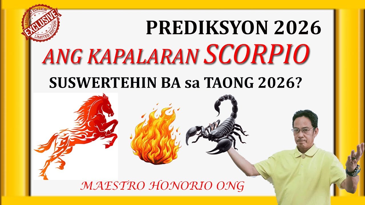NGAYON NA, PAANO SUSWERTEHIN? ANG KAPALARAN NG SCORPIO 🦂 SA YEAR 2026  🔥  YEAR OF THE FIRE HORSE 🐎
