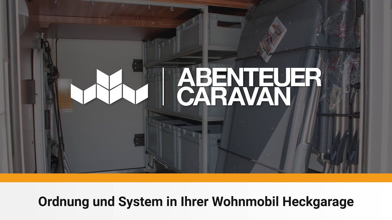 Ordnung und System in der Heckgarage - Wohnmobilregalsysteme von Abenteuer Caravan