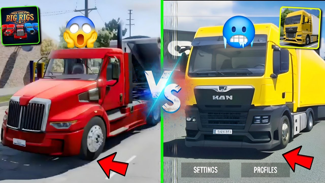 🥶BEST COMPARISON - Drive Real Truck Simulator VS Truck Simulator Big Rigs - Truck Game