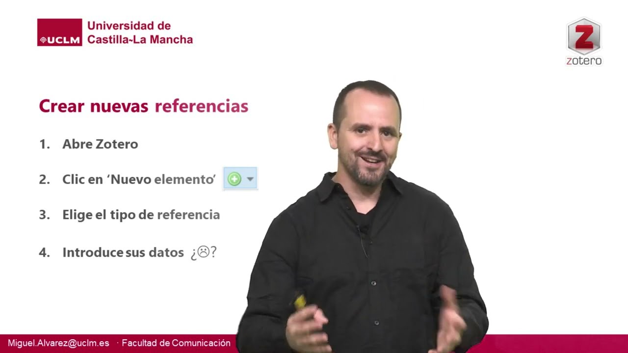 Curso de Zotero: software de gestión bibliográfica (4 de 40). Cómo introducir tus fuentes o 