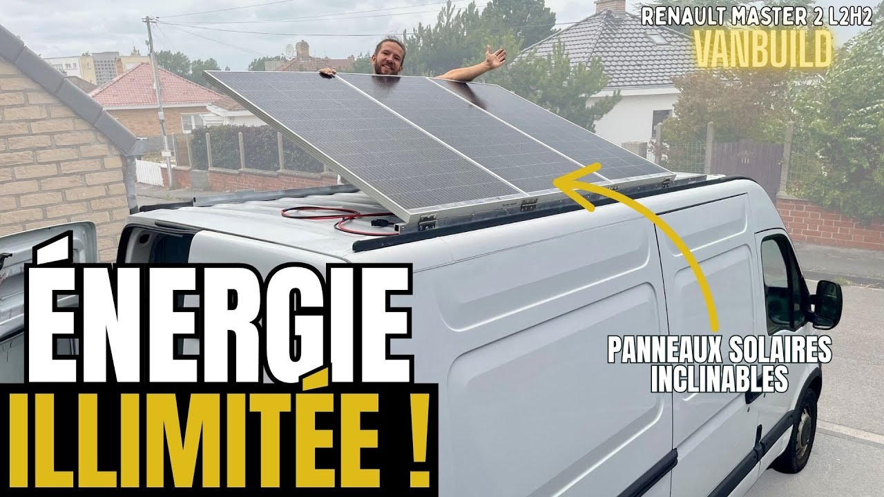 INSTALLATION DE PANNEAUX SOLAIRES INCLINABLES | Renault Master 2 L2H2