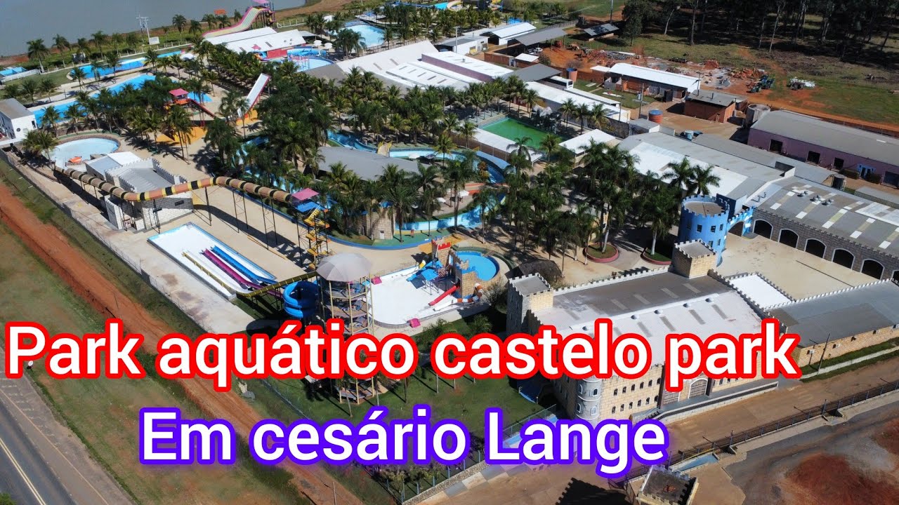 Parque aqu&aacute;tico castelo park em ces&aacute;rio Lange