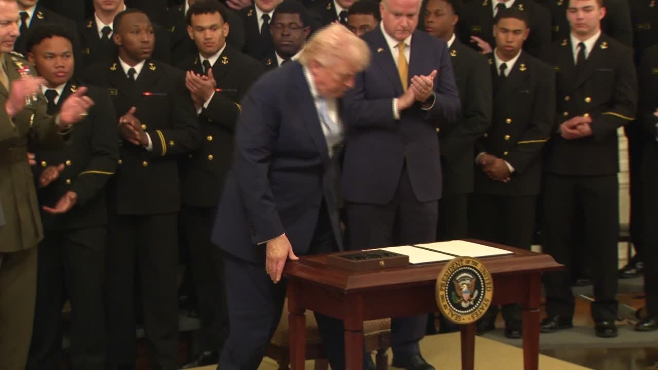 Donald Trump issues executive order protecting time slot for Army-Navy football game
