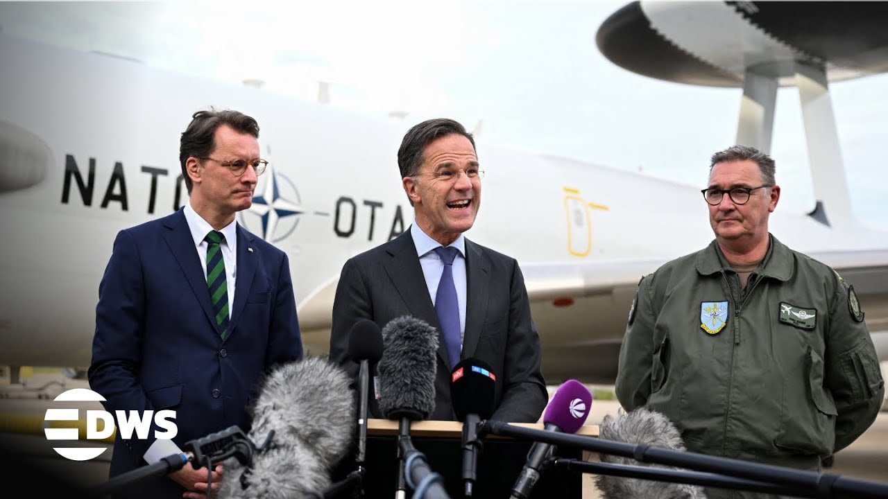 FULL PRESSER: Mark Rutte Visits NATO AWACS Base in Germany | European Security Update | AC15