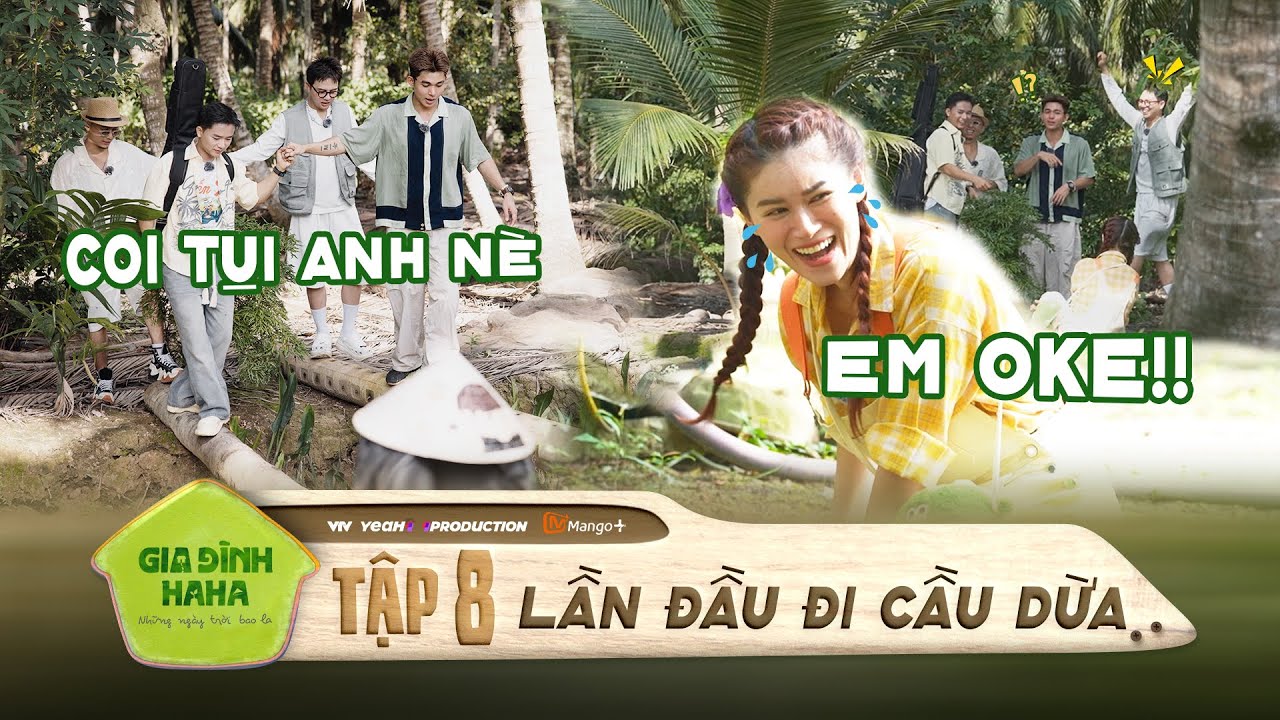 Thử thách “đi cầu dừa” tưởng dễ ai ngờ khiến cả nhóm cười không ngậm được miệng | Gia Đình Haha