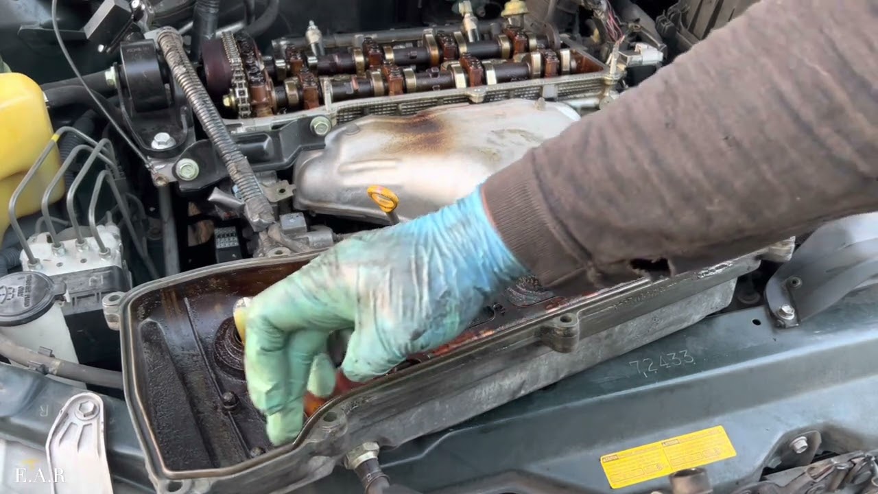 COMO REEMPLAZAR EMPAQUE DE TAPA DE VÁLVULAS TOYOTA CAMRY XSE/SE/SCION TC/XB 2.4L 2002-2005