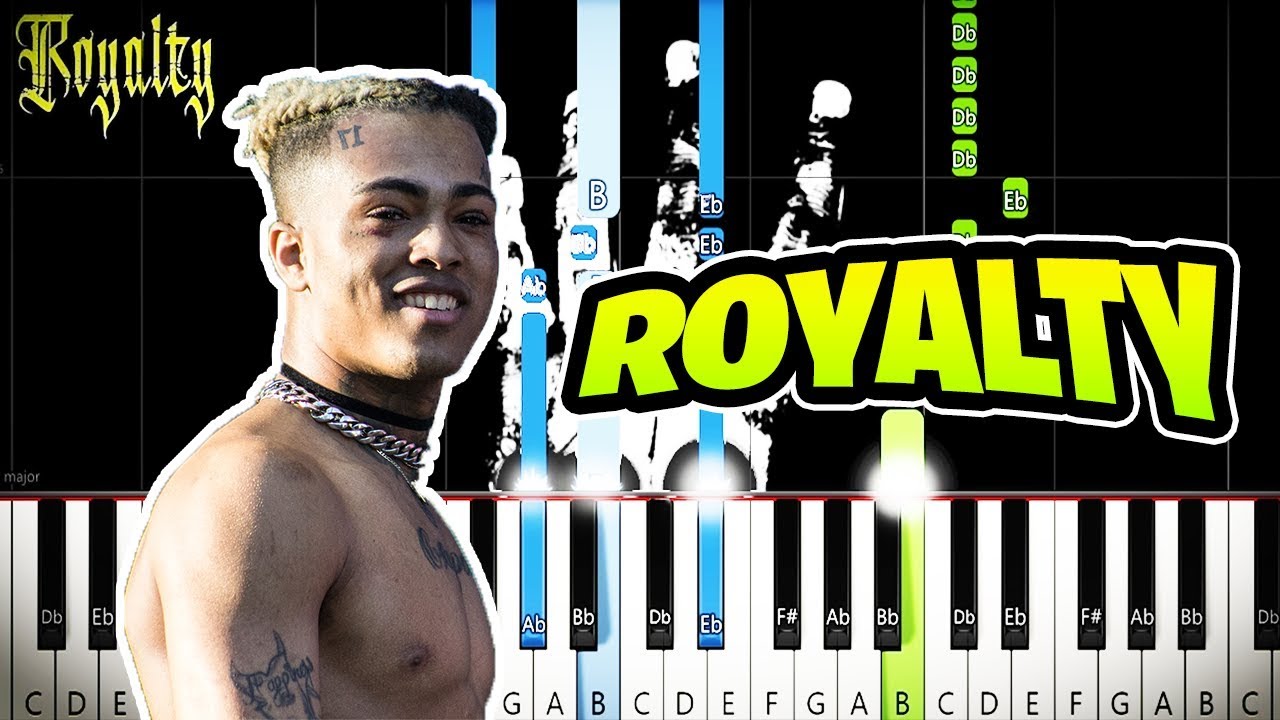 How to play: XXXTENTACION - Royalty (Piano Tutorial)