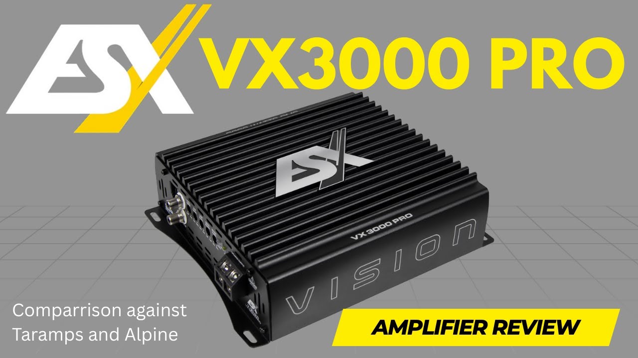 ESX VX3000 Pro amplifier review. 3000W for my infinite baffle subs!