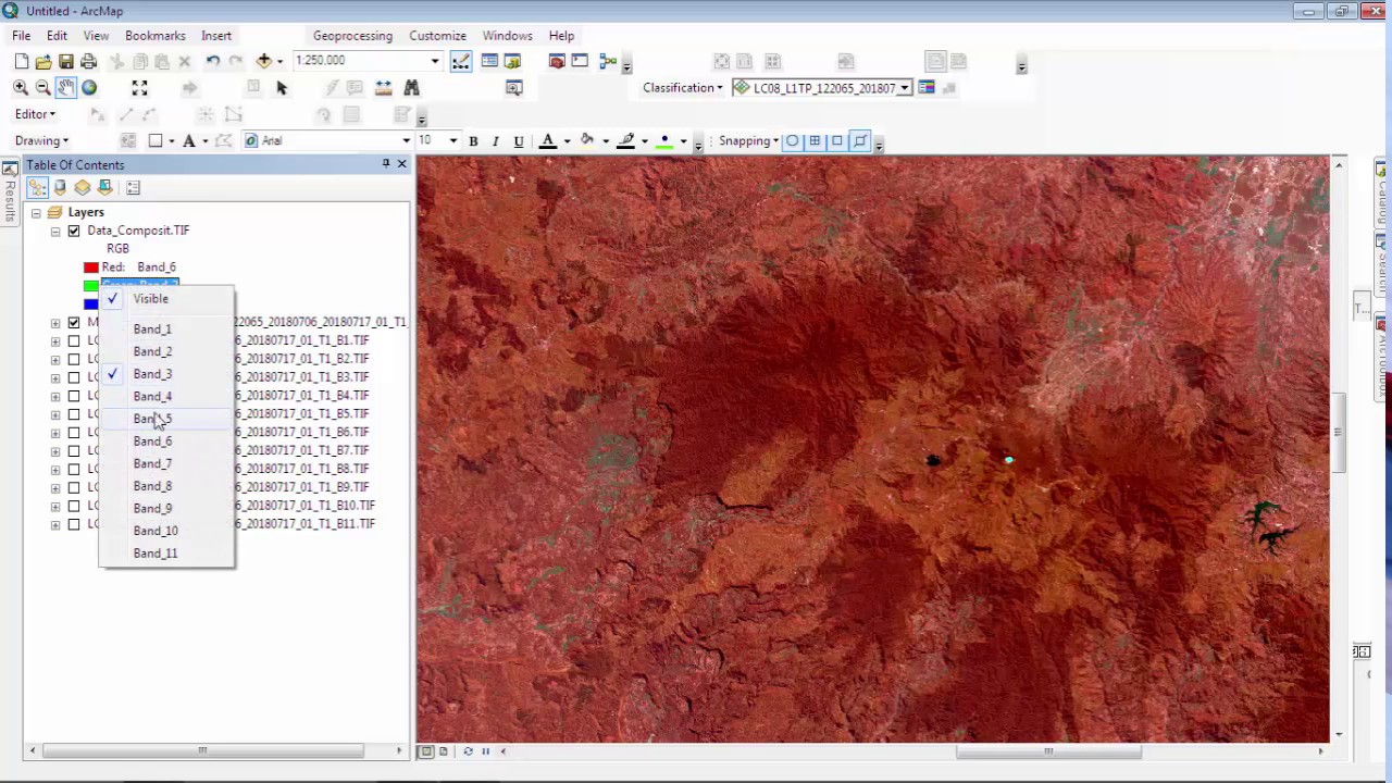 Tutorial Composit Band Citra Satelit Landsat 8 dengan ArcMap