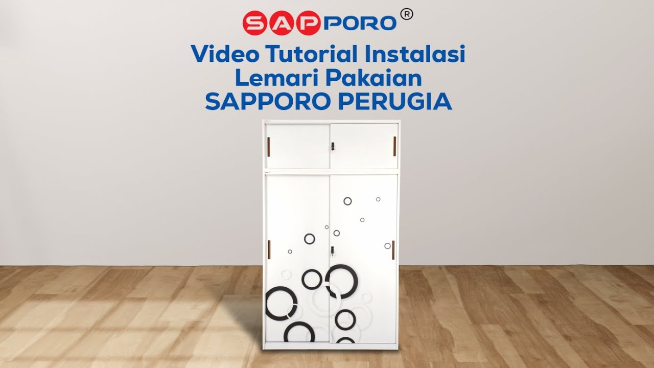 TUTORIAL INSTALASI SAPPORO PERUGIA - LEMARI PAKAIAN