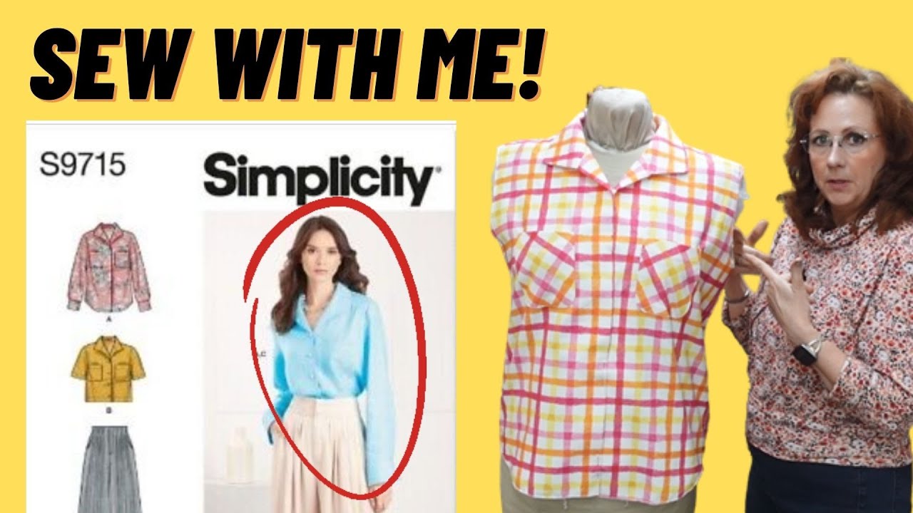 Sewing Simplicity 9715 Comfy Flannel Blouse