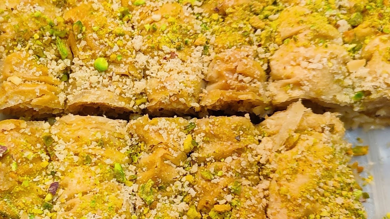 باقلوا خانگی خوشمزه | دسر سنتی با روش ساده| Homemade Baklava Recipe | Easy Traditional Dessert