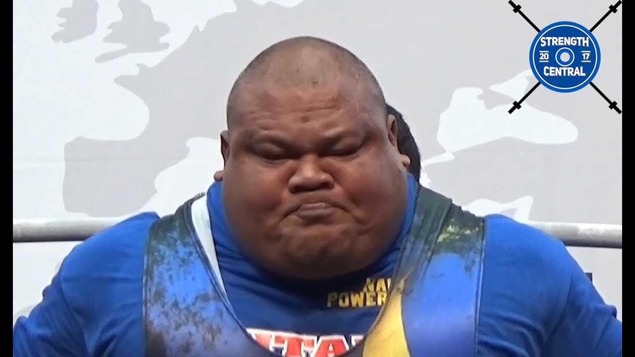 Jezza Uepa - 1st Place 120+ kg - IPF Worlds 2019 - 972.5 kg Total