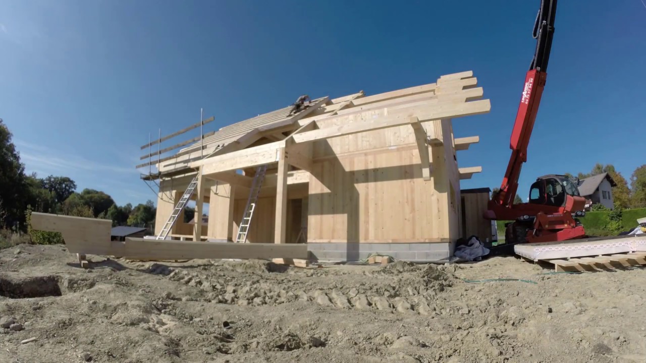 Maison passive en bois massif CLT à Evires - Racinéo Construction Bois Moderne