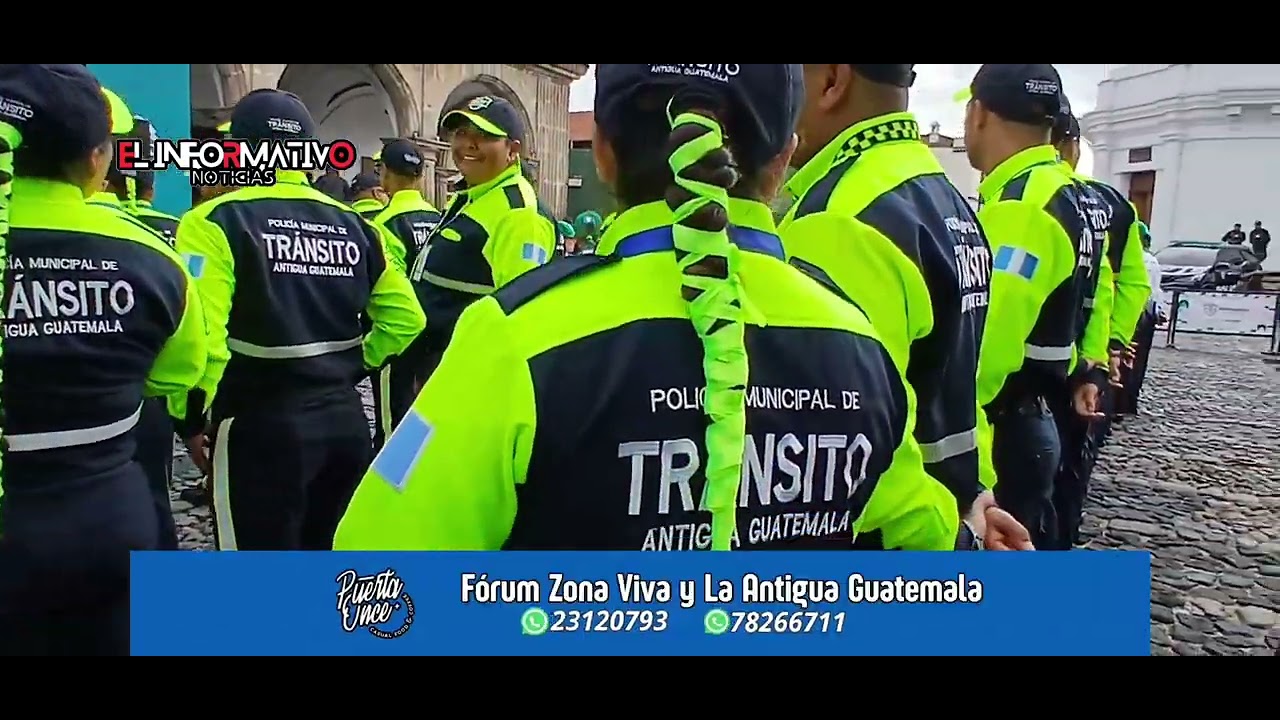 NUEVOS AGENTES DE PMT Y PM RN LA ANTIGUA GUATEMALA 