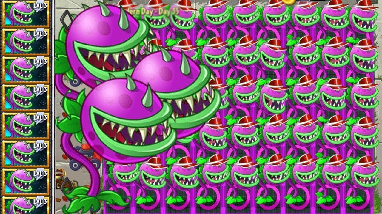 Plants vs Zombies 2  Chomper vs All Zombot Fight!