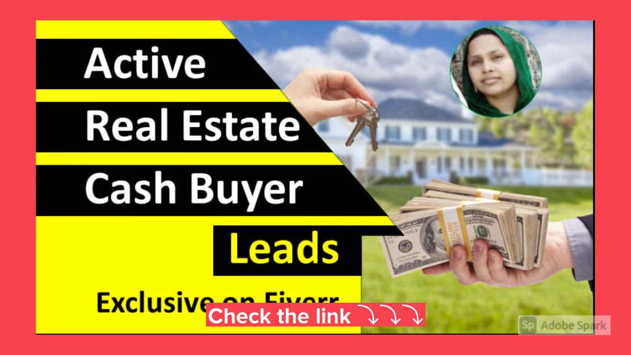 For Only 5$ I will give real estate cash buyer leads 🤩🤩🔥