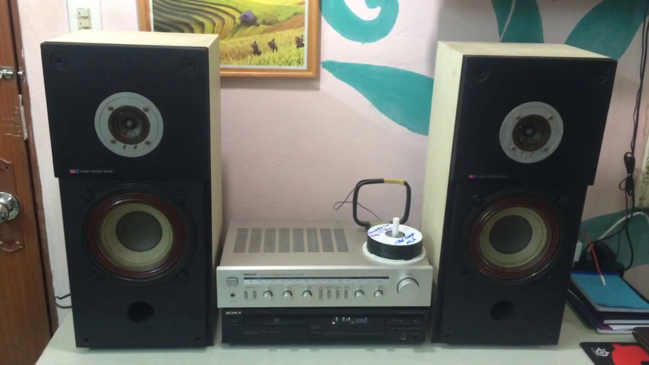 Test: amply receiver Nikko. Loa Sansui LM022. Cực chất