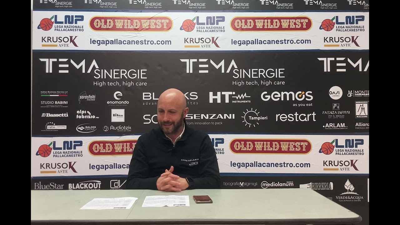 Tema Sinergie Faenza - Jesi 78-74, la conferenza stampa di Lorenzo Pansa