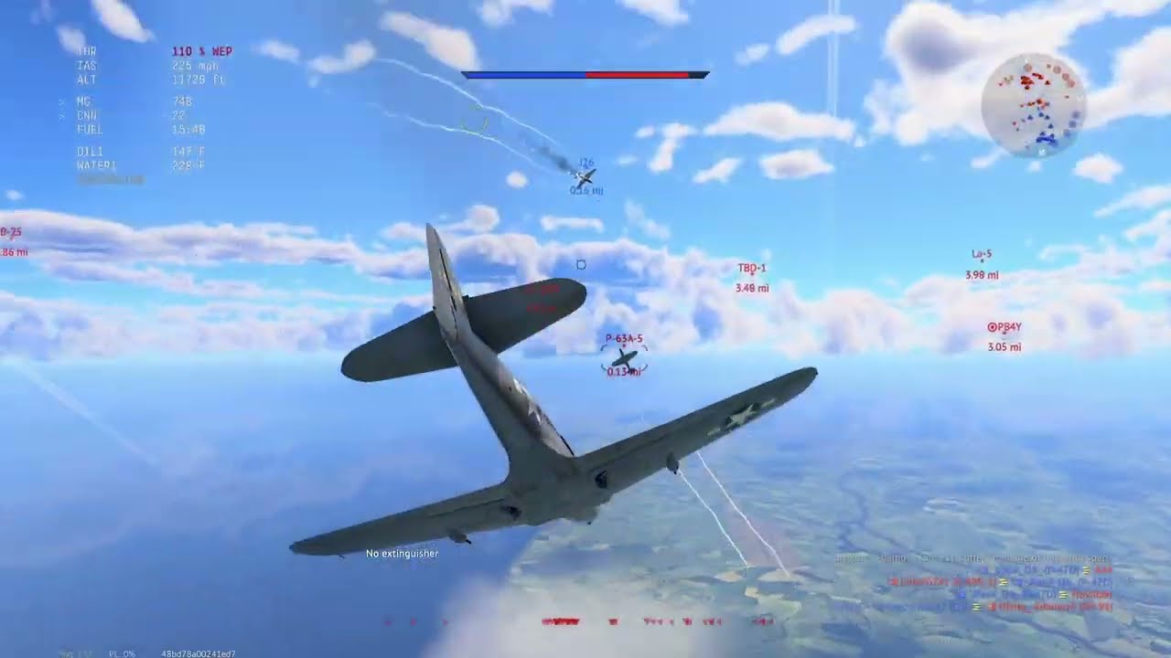 Fast grind the P-63A-5! War thunder air combat. No commentary gameplay.