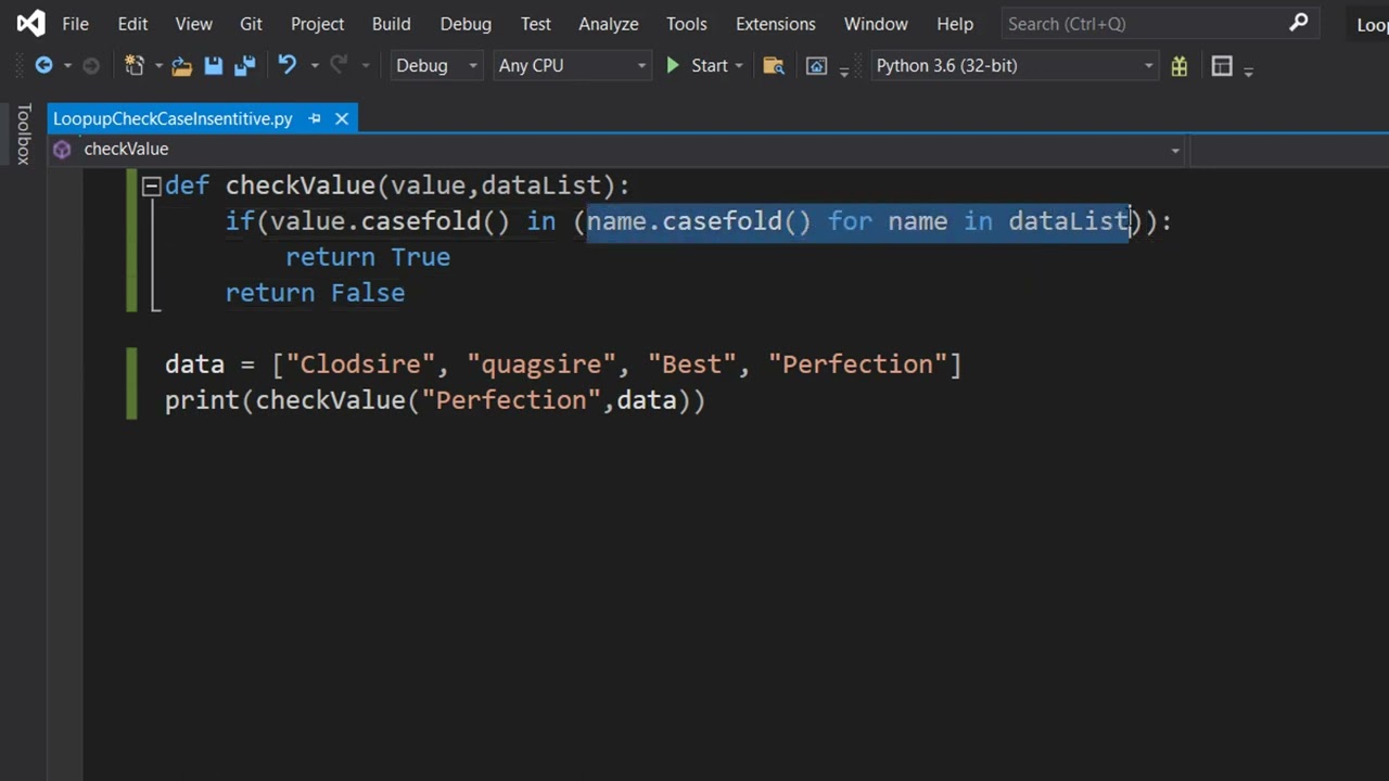 Check if a Value Exists in a List Using Python (Case Insensitive)