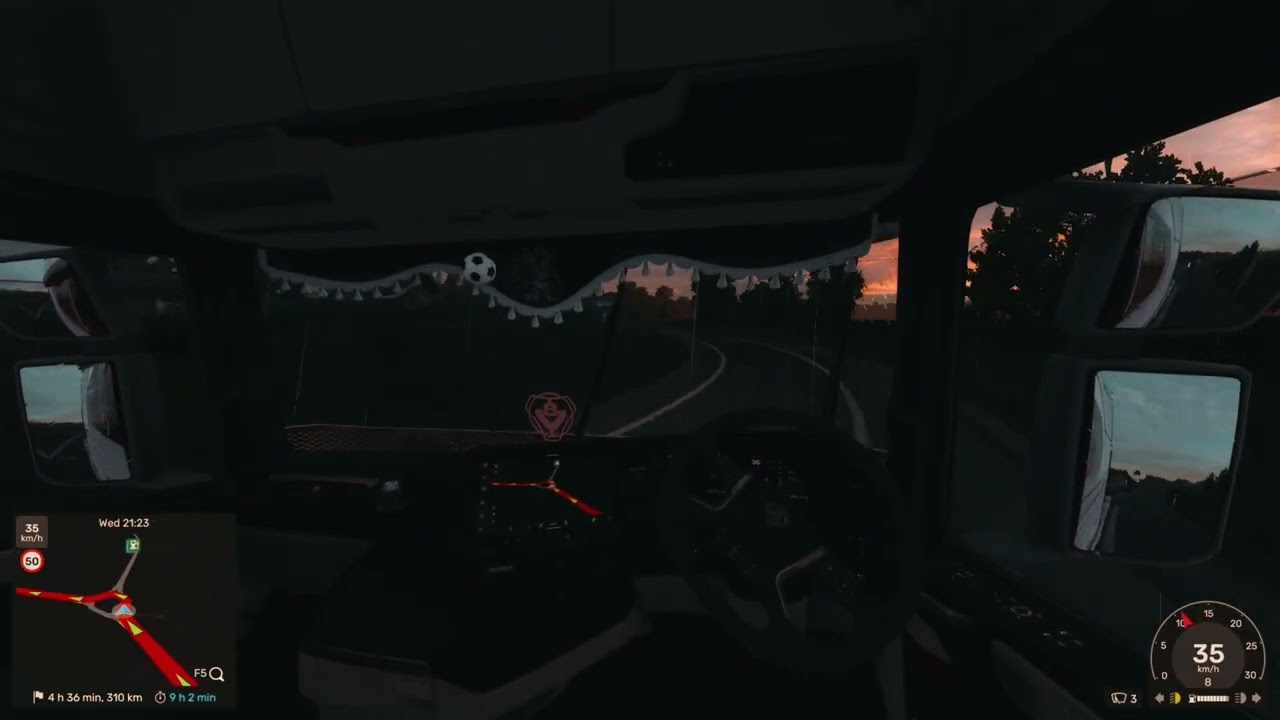 Scania Super,,Some base map drive but still night trucking