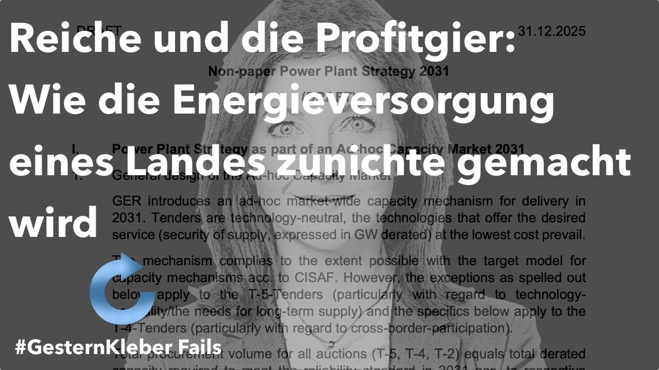 Reiche und die Profitgier: Wie die Energieversorgung eines Landes zunichte gemacht wird