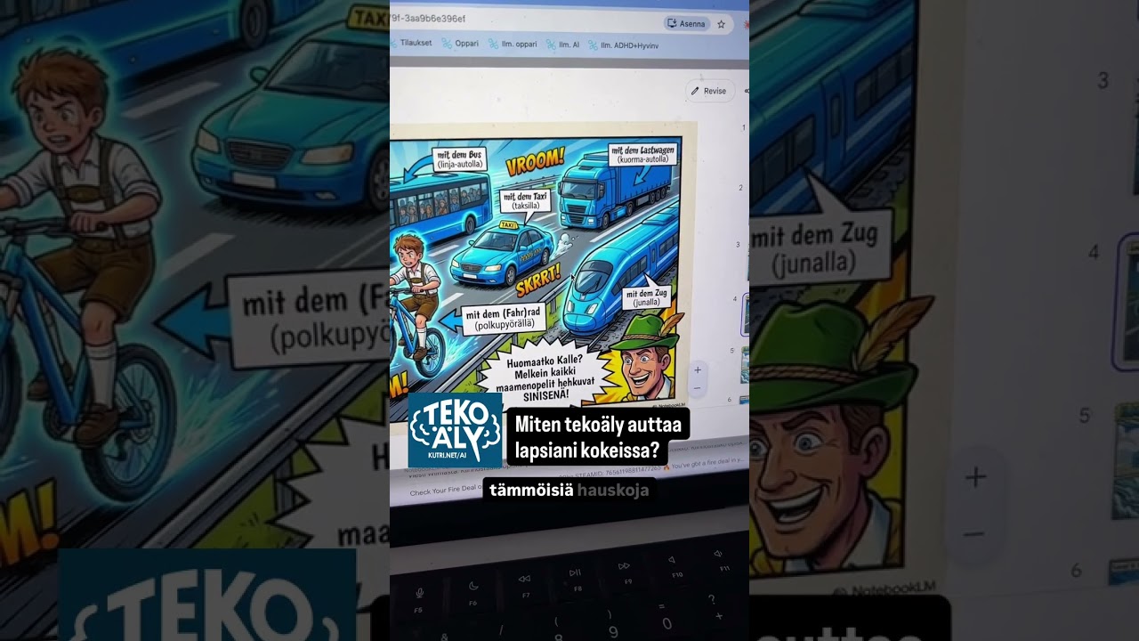 N&auml;in teko&auml;ly auttaa lastani valmistautumaan kokeisiin 🤩🤖