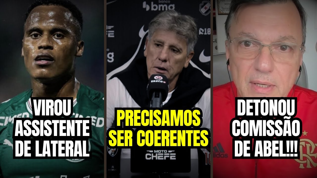Renato Gaúcho ATROPELA auxiliar de Abel! Mauro Cézar SURTA AO VIVO! Palmeiras PERDE LIDERANÇA! 