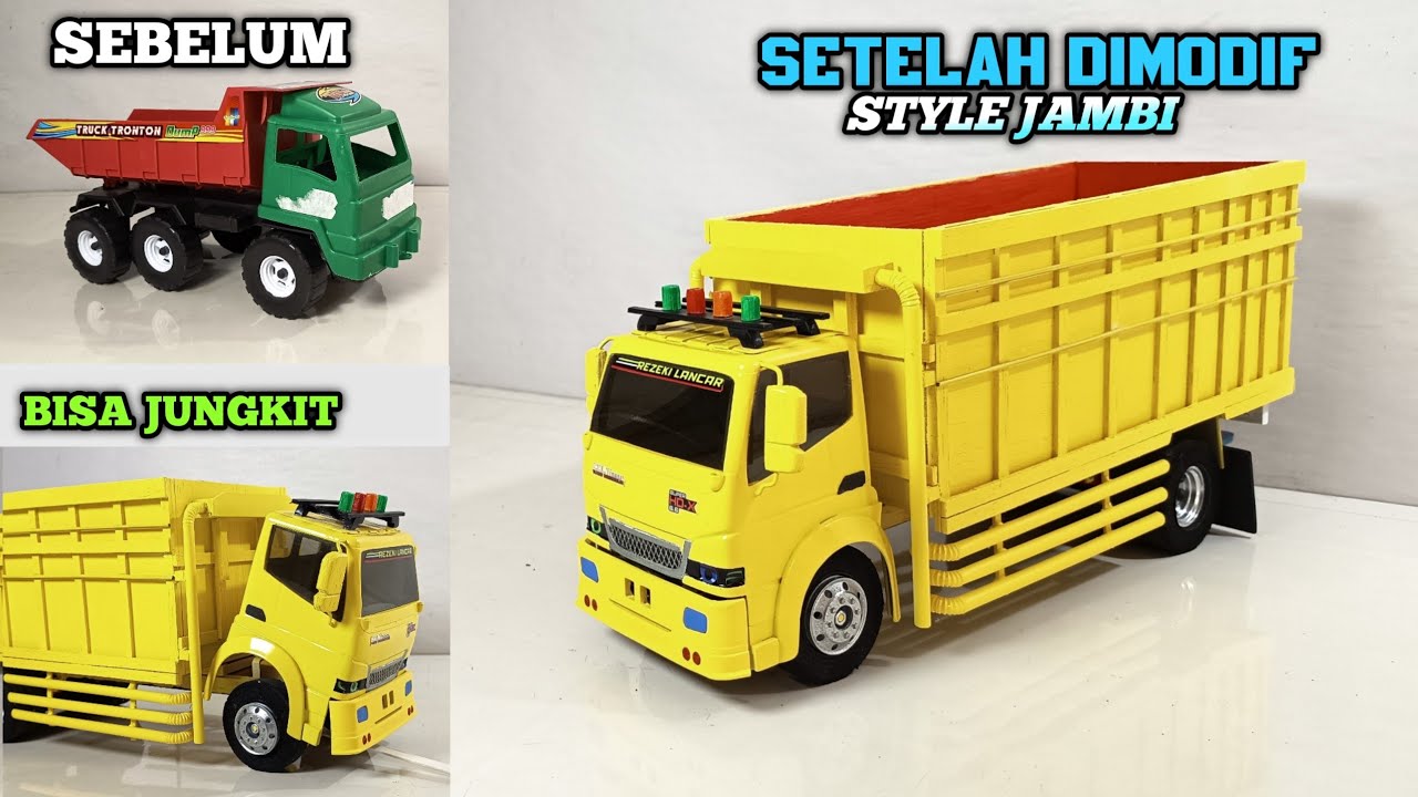 MODIF TRUK PLASTIK JADI CANTER HDX STYLE JAMBI FULL MBOISS 🚛