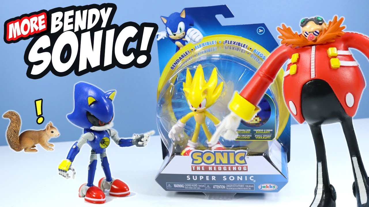 Sonic The Hedgehog Bendable Figures Wave 2 Toy Review Dr Eggman!