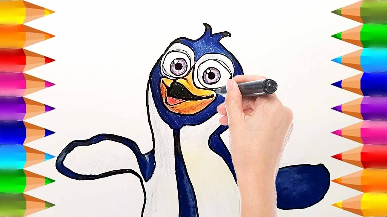 Dibuja y Colorea al Pingüino de La Granja de Zenón | Dibujos para niños