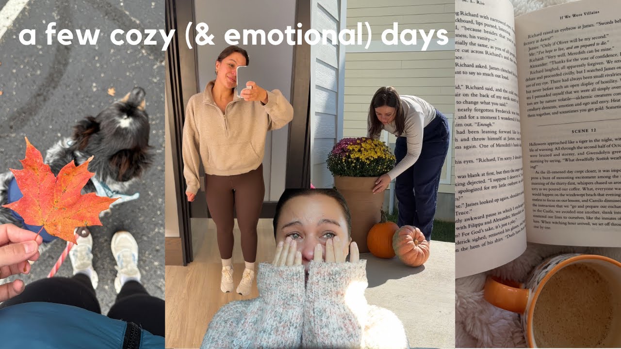 a chatty & realistic few days: feeling all the emotions, fitness progress, cozy fall days at home