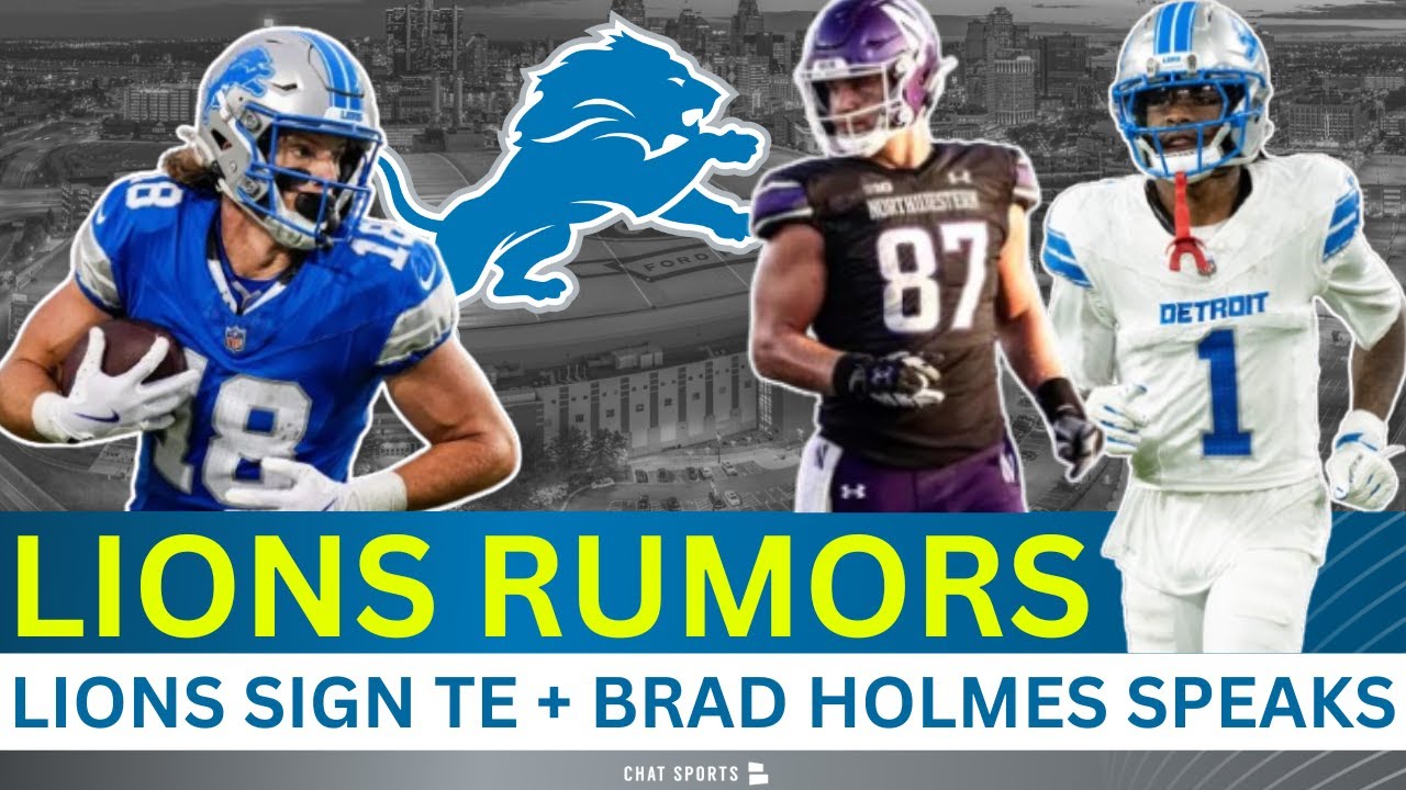 Lions Rumors: Lions Sign TE, Brad Holmes On Drew Petzing & Isaac TeSlaa + ESPN Loves Dan Campbell