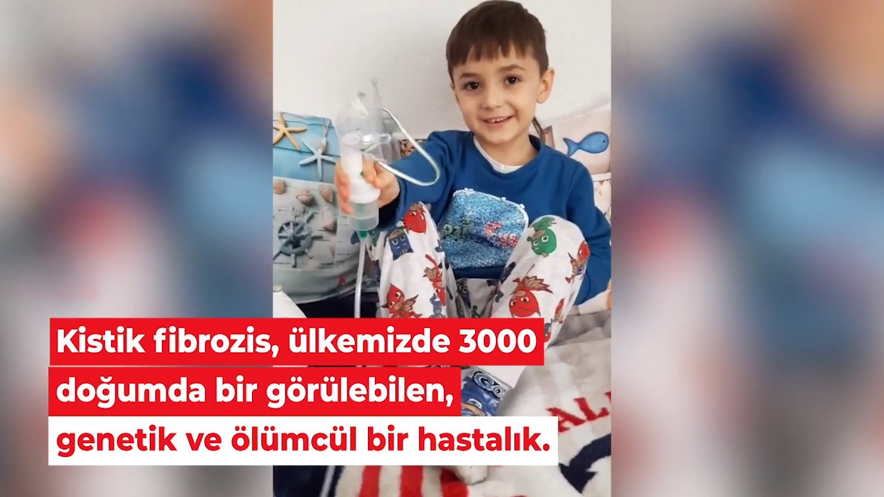 5 yaşında Rüzgâr Efe, kistik fibrozis hastası ve desteğini bekliyor.