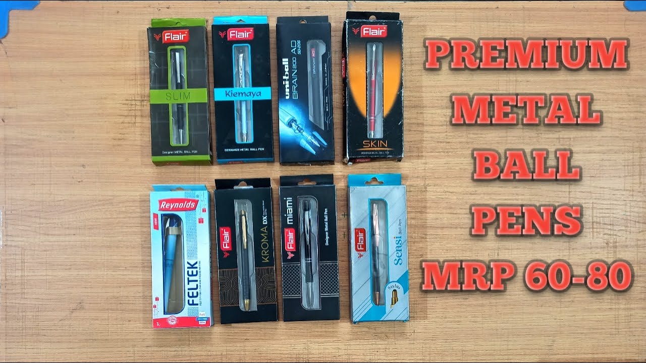 Best Premium Metal Ball Pens in India or Bharat ranging from Rs. 60 - 80 | Review and Unboxing