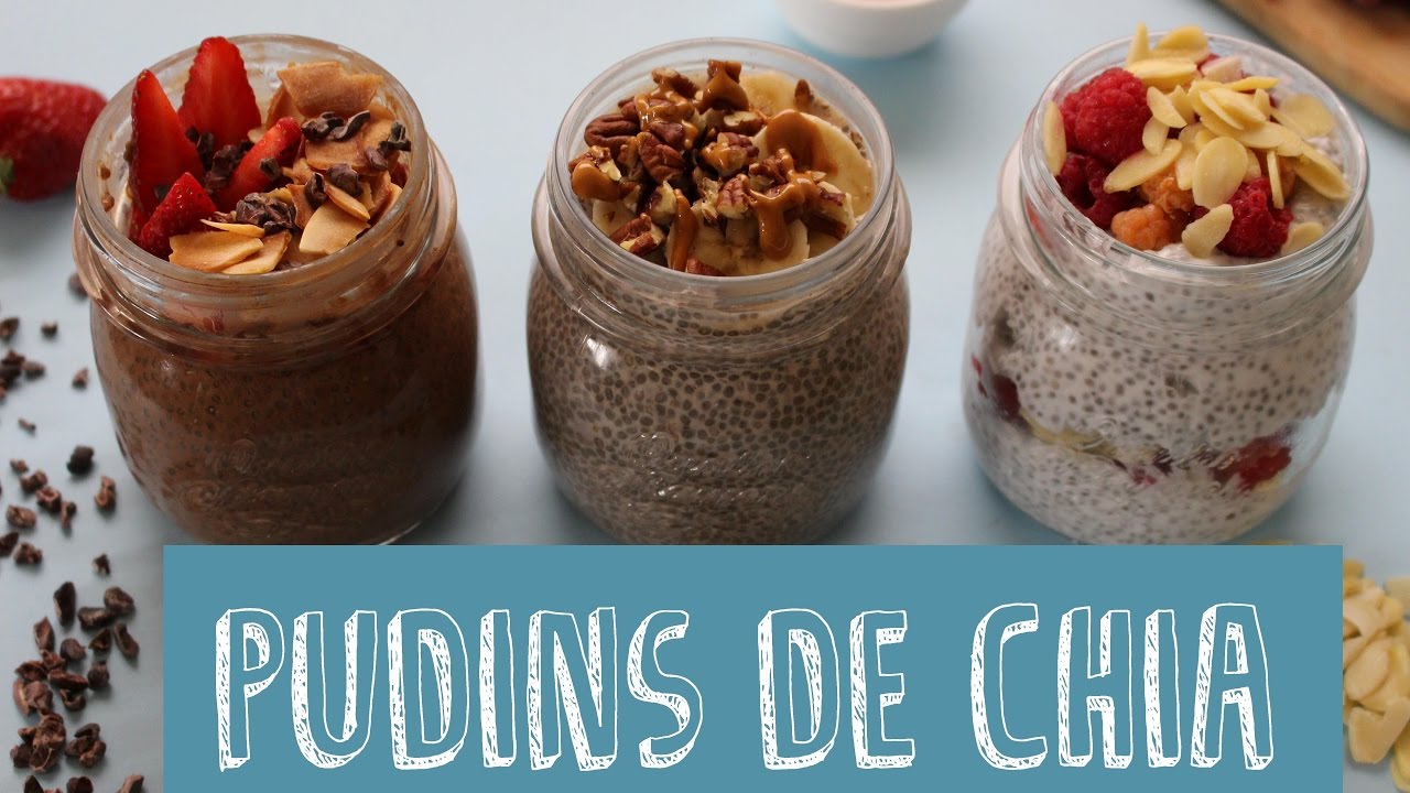 PUDIM DE CHIA (3 sabores) - simples e saudável